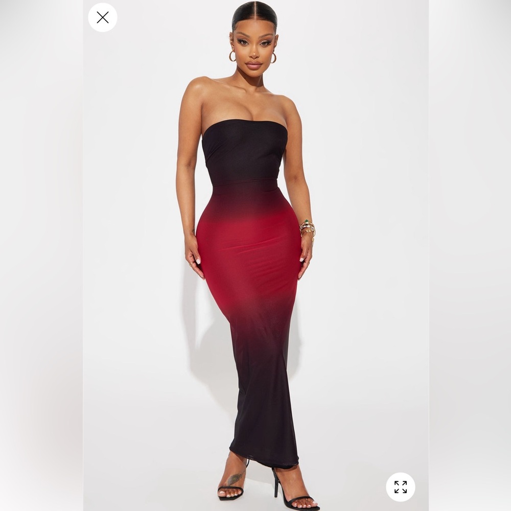 NWT Mesh Maxi Strapless Dress - Size L